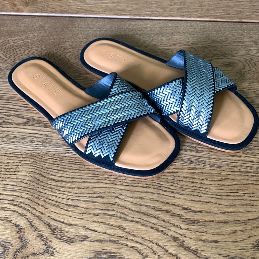 1. STATE embellished slide sandals size 7.5